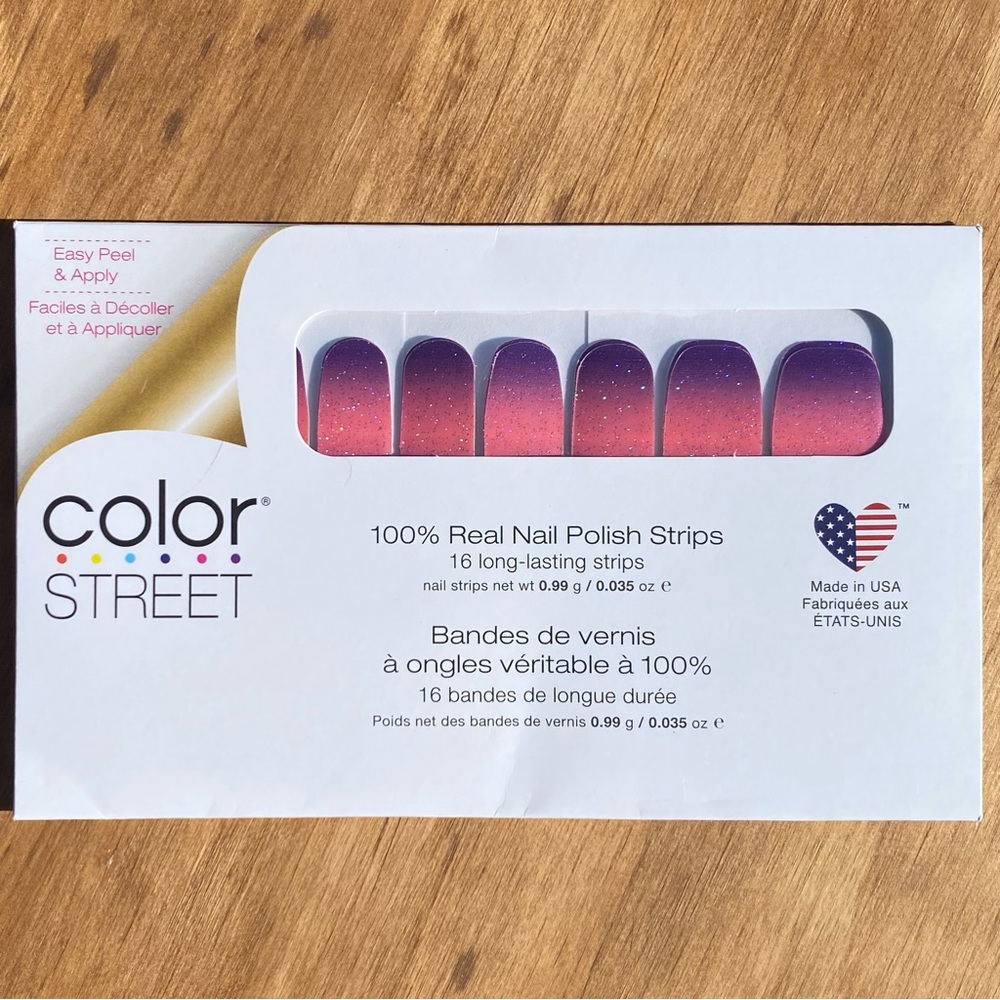 NWT Color Street Til the Glitter End Retired Real Nail Polish Strips
